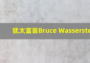 犹太富翁Bruce Wasserstein